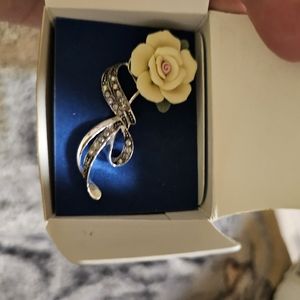 Yellow Rose pin